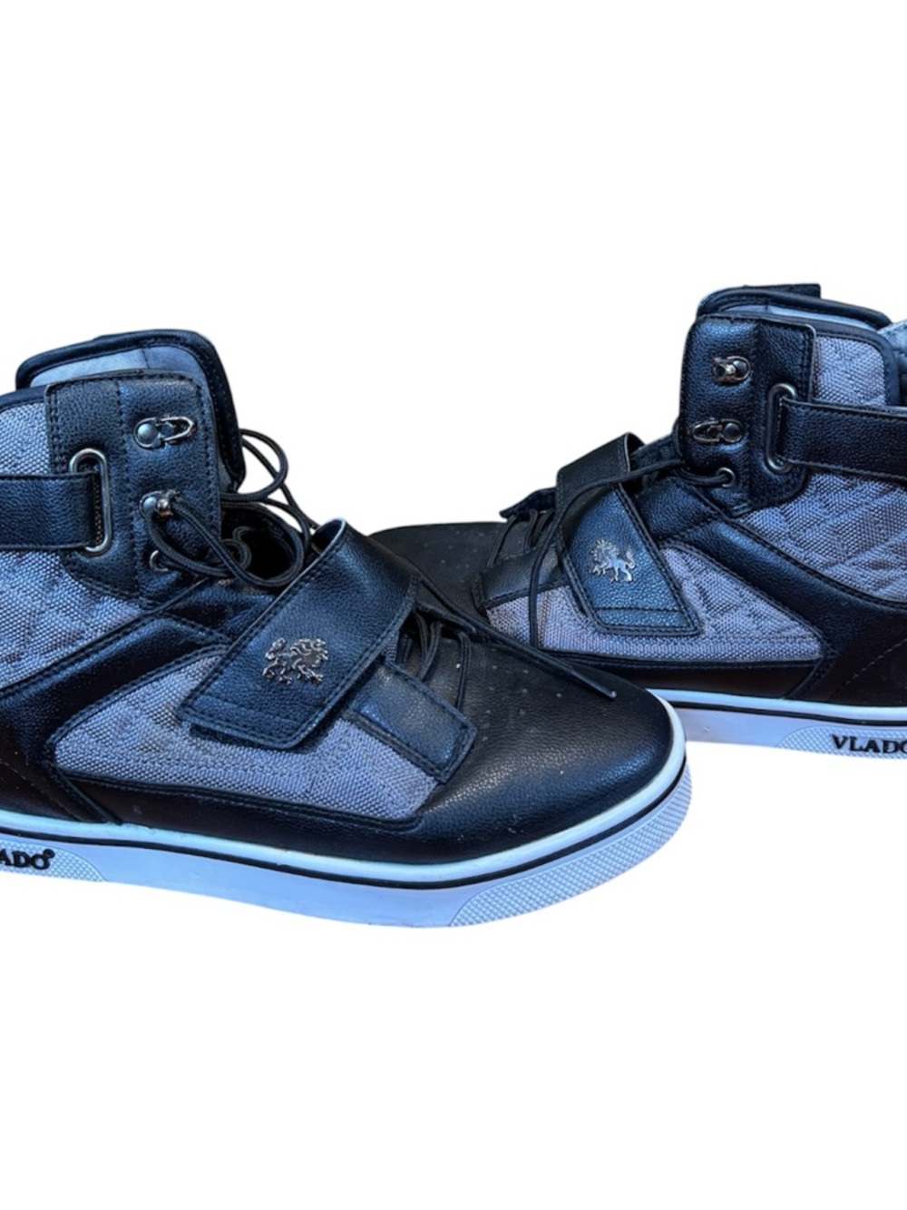 Vlado Atlas II IG-1500-23 Men's Size 10 Black Grey High Top Sneakers Rare